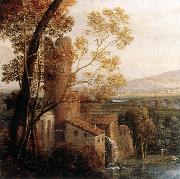 Claude Lorrain Landscape with Dancing Figures (detail) dfg oil on canvas